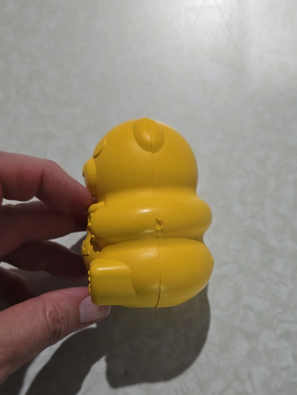 Woof Pack Yellow Bear  Rubber Super‎ Chewer Dog Toy NWOT